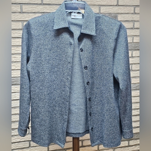 Draper's & Damon's Shirt Jacket Sz Meduim Petite Excellent - Picture 1 of 5